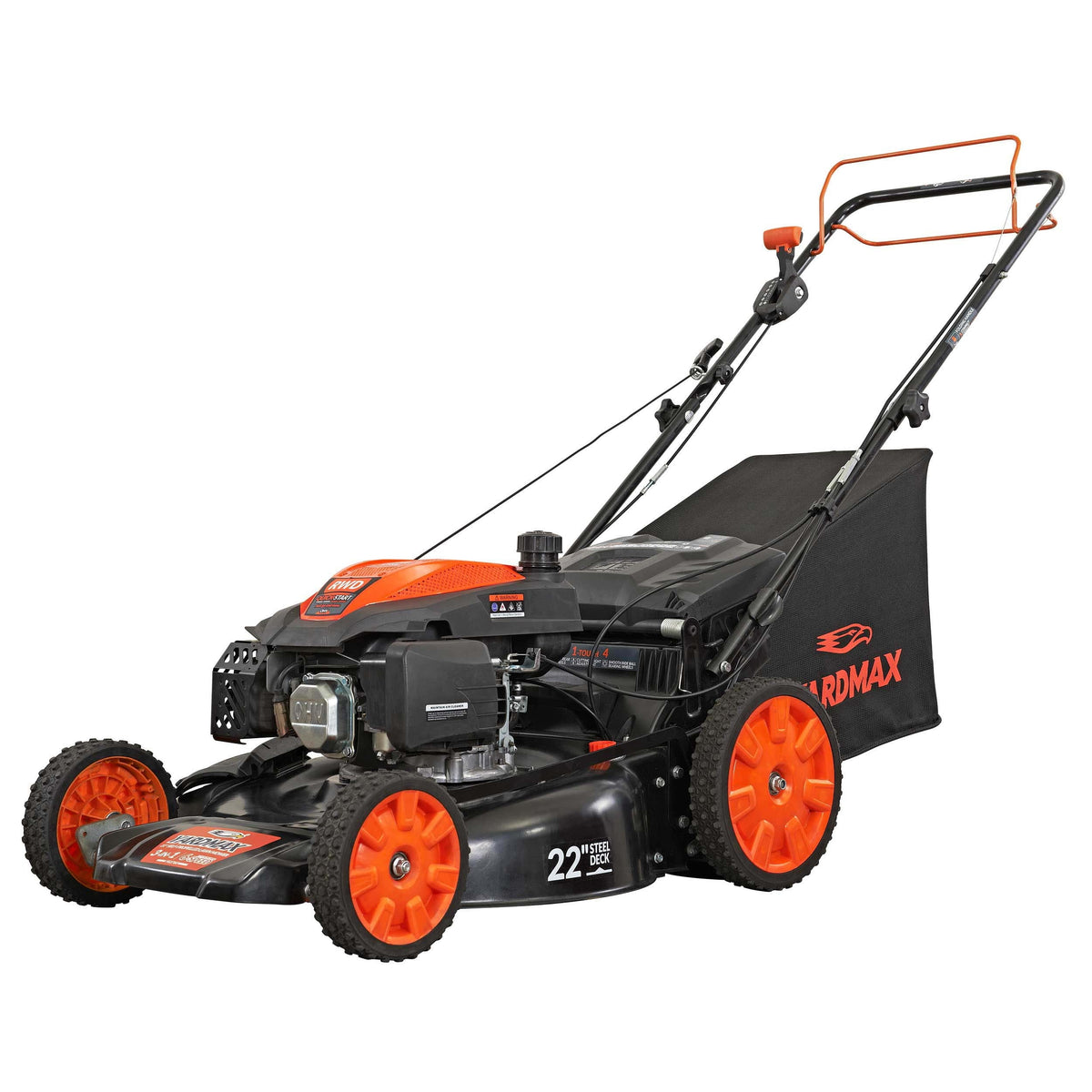 22 in. 201cc 6 Speed 3-in-1 Gas Self Propelled Lawn Mower T585181
