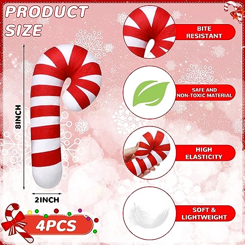 4 Pcs 8 Inch Catnip Cat Chew Toy X850599
