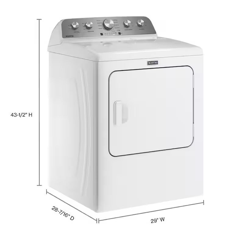 7.0 cu. ft. Vented Electric Dryer in White G71135