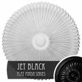 24 inch x 3 inch Hand-Painted Jet Black Ceiling Medallion H37772