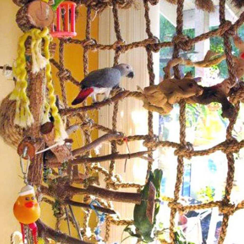 Bird Climbing Net Hanging Rope Swing Chew Toy A567