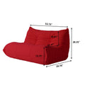 Red Teddy Fabric Sofa Set D845