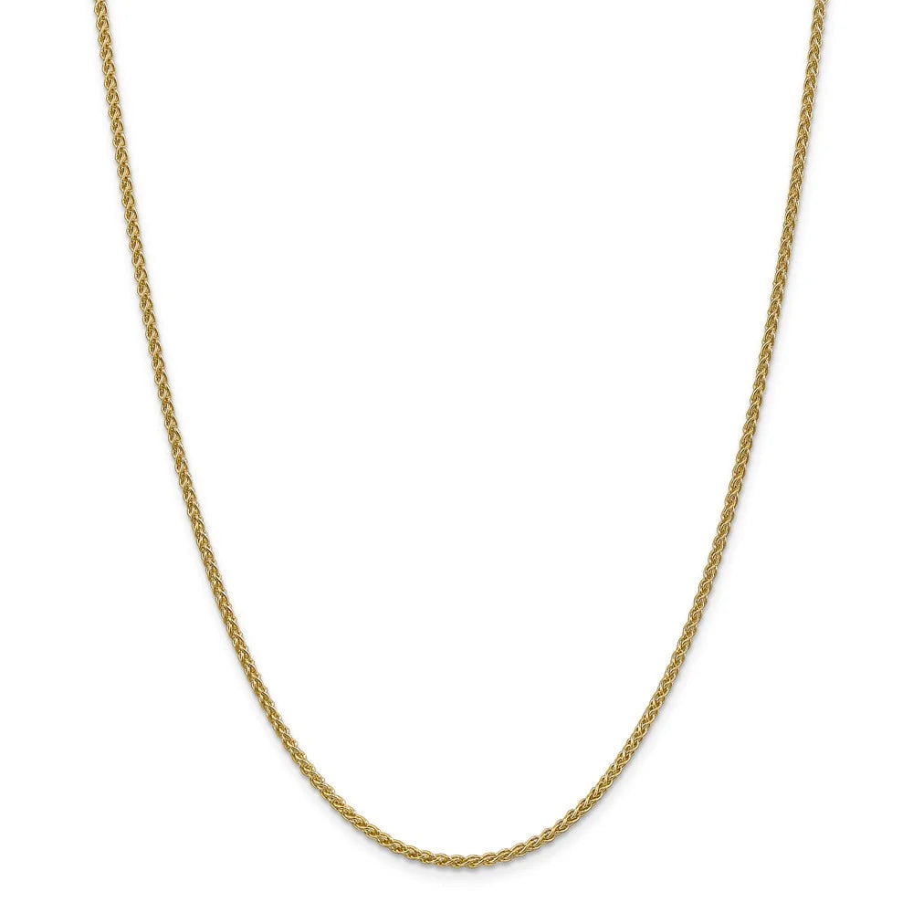 14kt Yellow Gold 2mm Spiga Chain 30 inch Lobster Clasp W916549