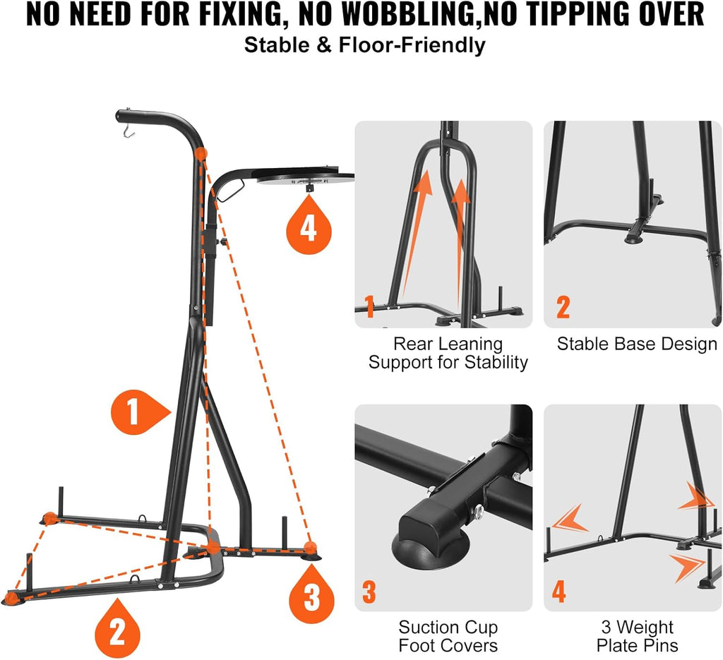 Steel Heavy Duty Freestanding Punching Bag Stand U29146