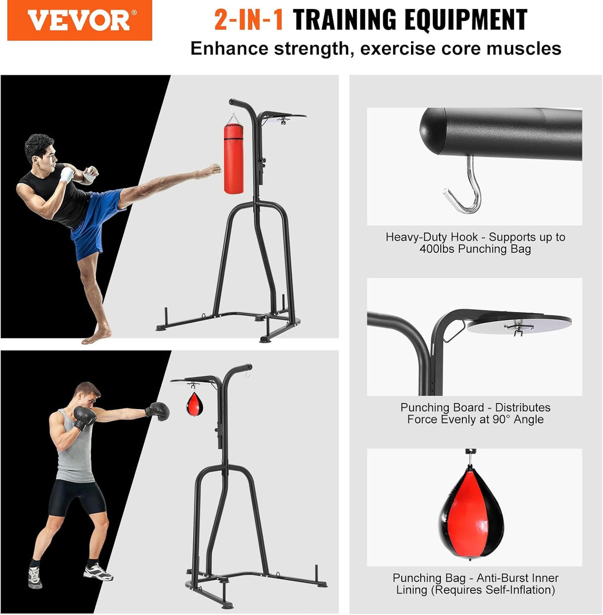 Steel Heavy Duty Freestanding Punching Bag Stand U29146