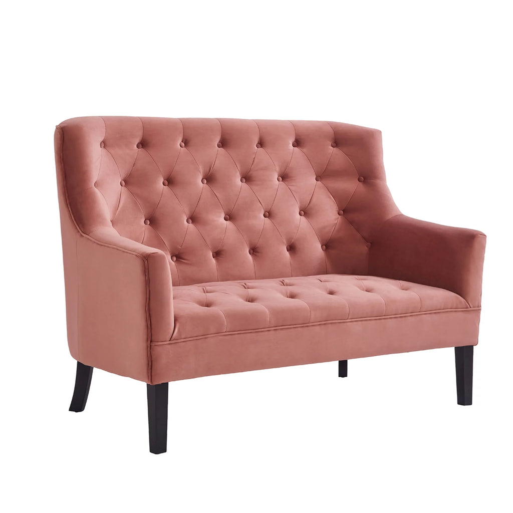 Pink Velvet Loveseat Sofa H6297