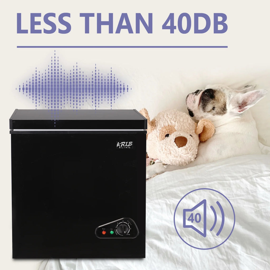 5.0 Cu.ft Black Chest Freezer with Removable Basket R339762