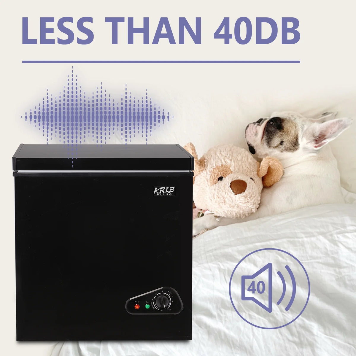 5.0 Cu.ft Black Chest Freezer with Removable Basket R339762