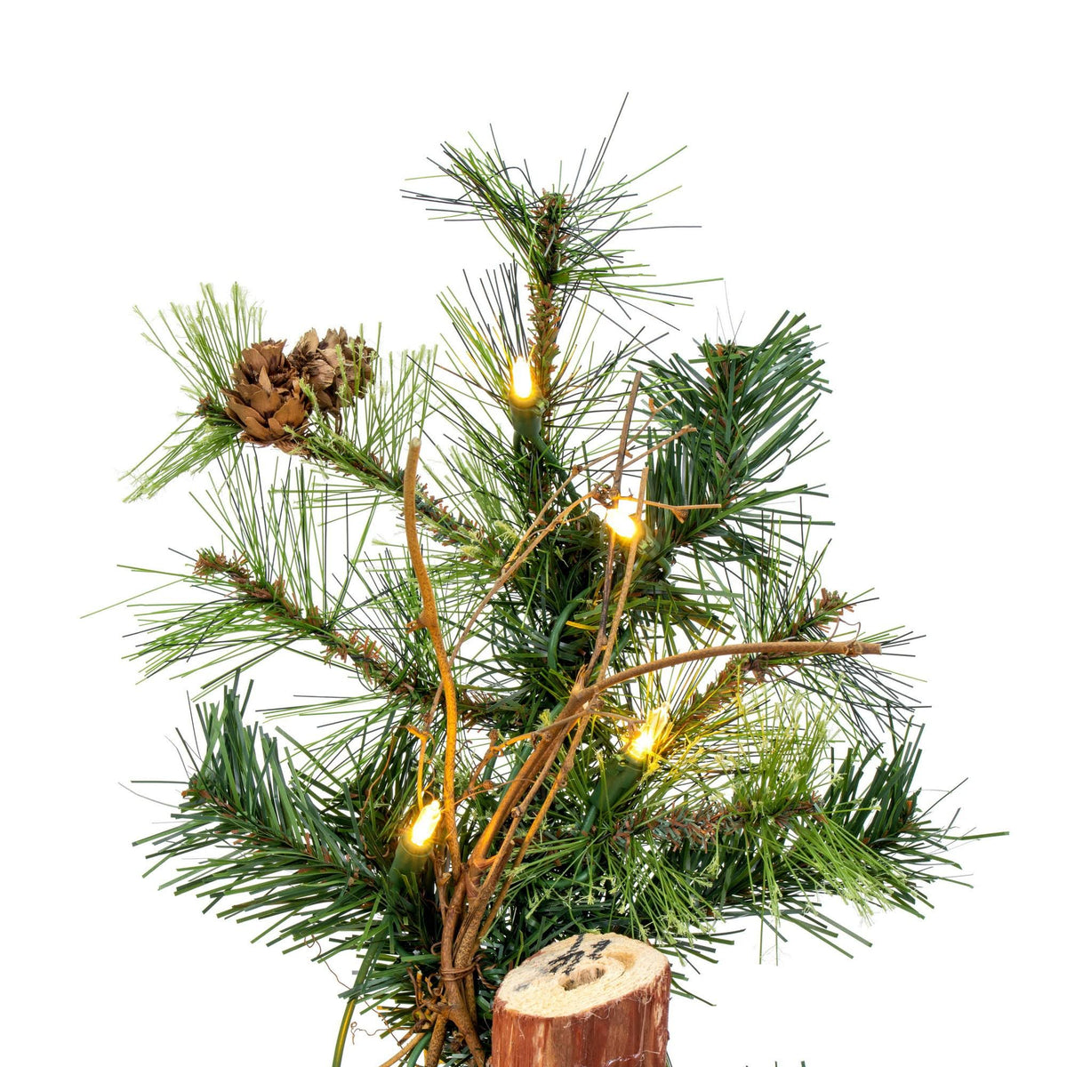 6& Mixed Country Alpine Tree with 200 Warm White LED Lights N11791