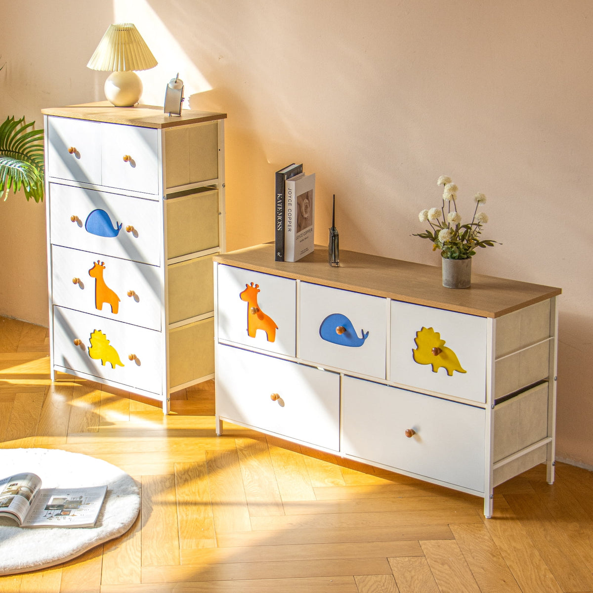 White 5 Drawer Dresser X184