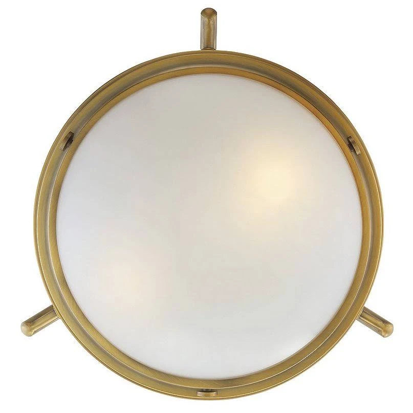2 Light Semi-Flush Warm Brass M494