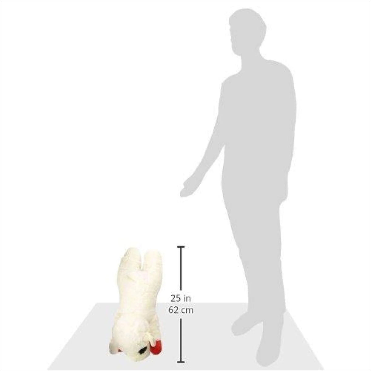 White Plush Dog Toy, 24-Inch O2002