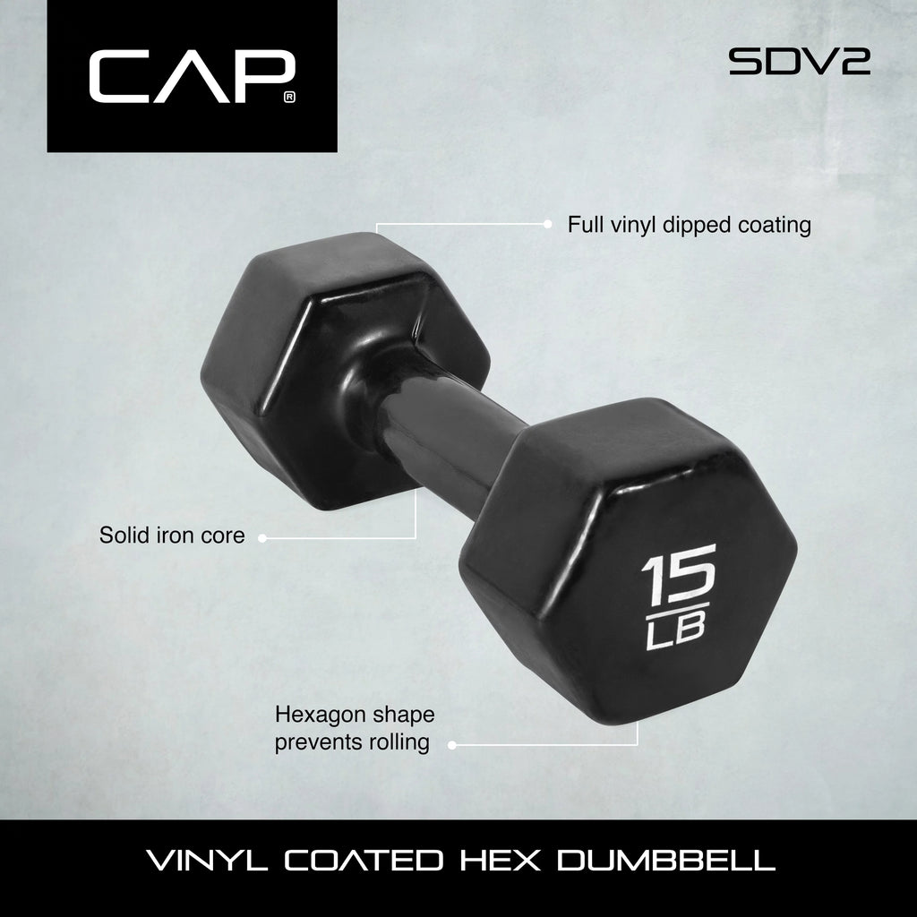 Vinyl Coated Dumbbells 9 Pound Pair R666