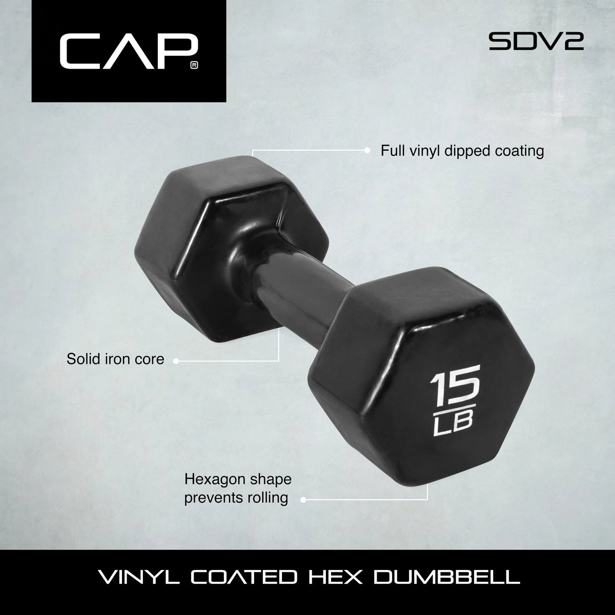 Vinyl Coated Dumbbells 9 Pound Pair R666