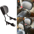 Detachable Passenger Backrest Sissy Bar Upright w/Pad Black Pack of 2 B48385