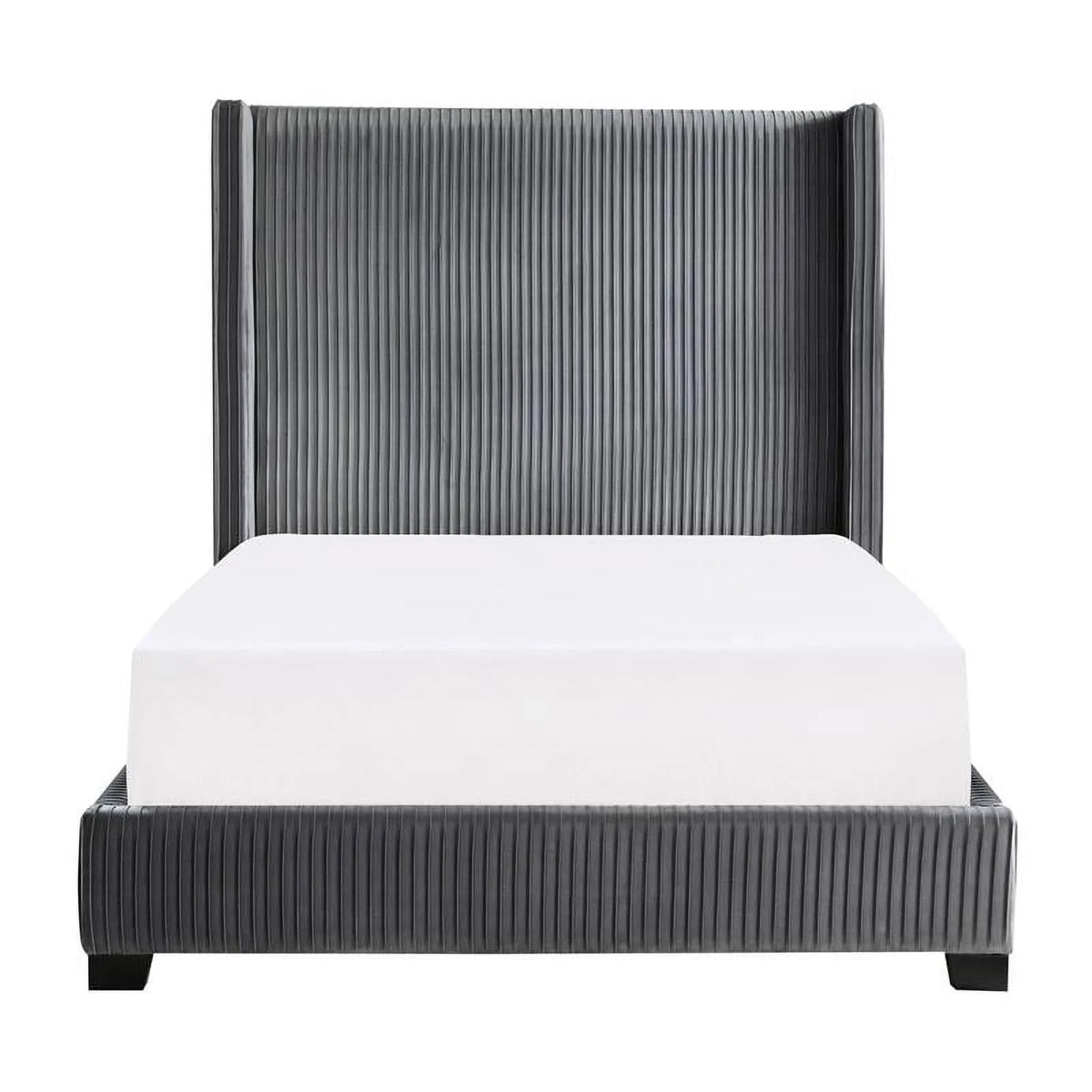 Velvet Full Upholstered Bed Q62885