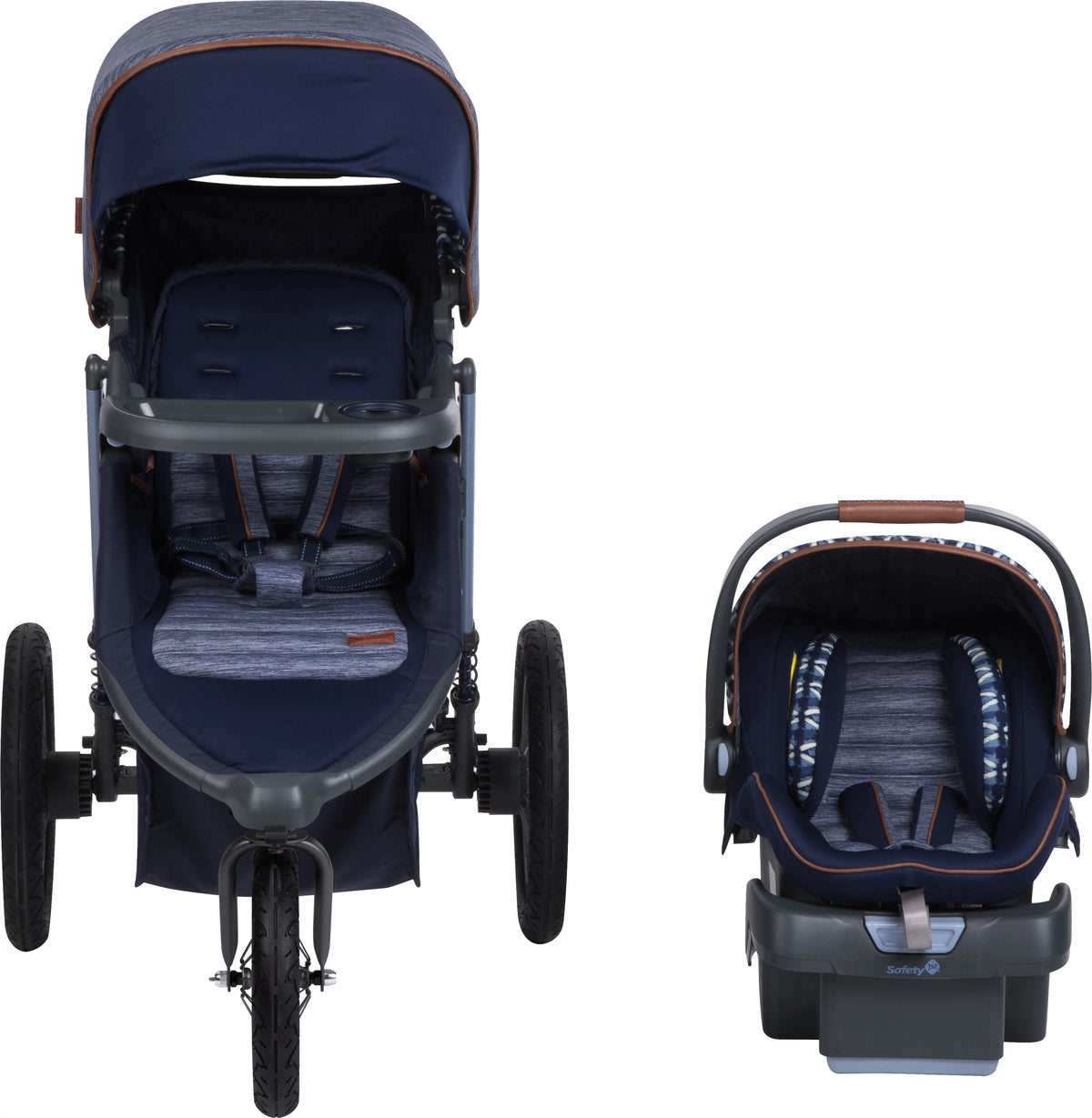 Jogging Travel System Stroller with Rear-Facing Infant Car Seat L617