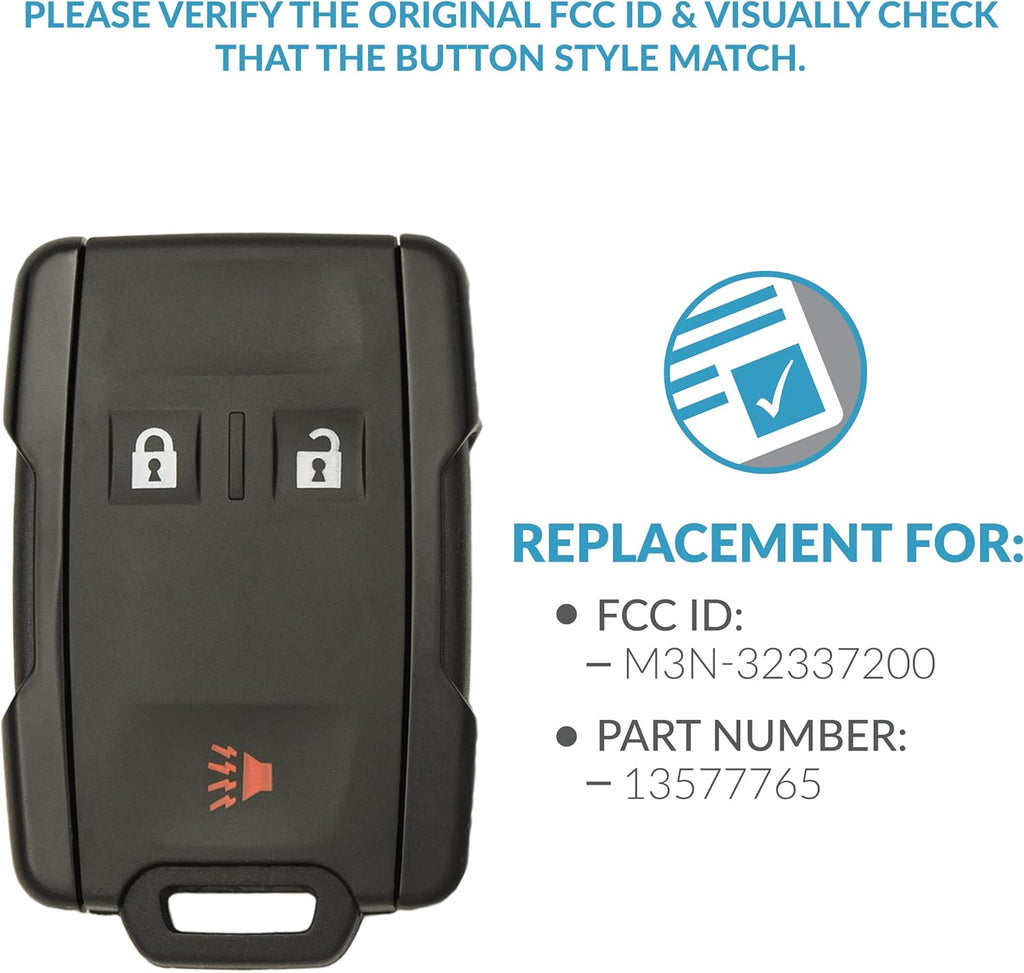 3 Button Remote 433 Mhz 2 Pack C428715