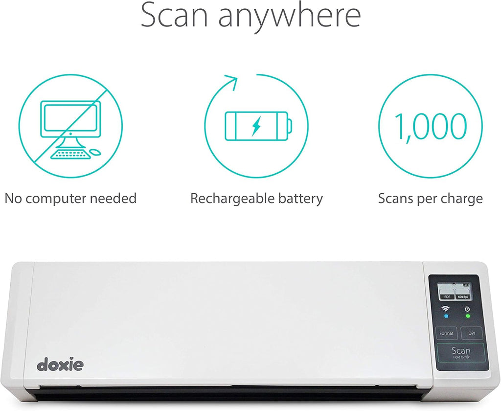 Rechargeable Document Scanner with ADF and Wi-Fi D556219