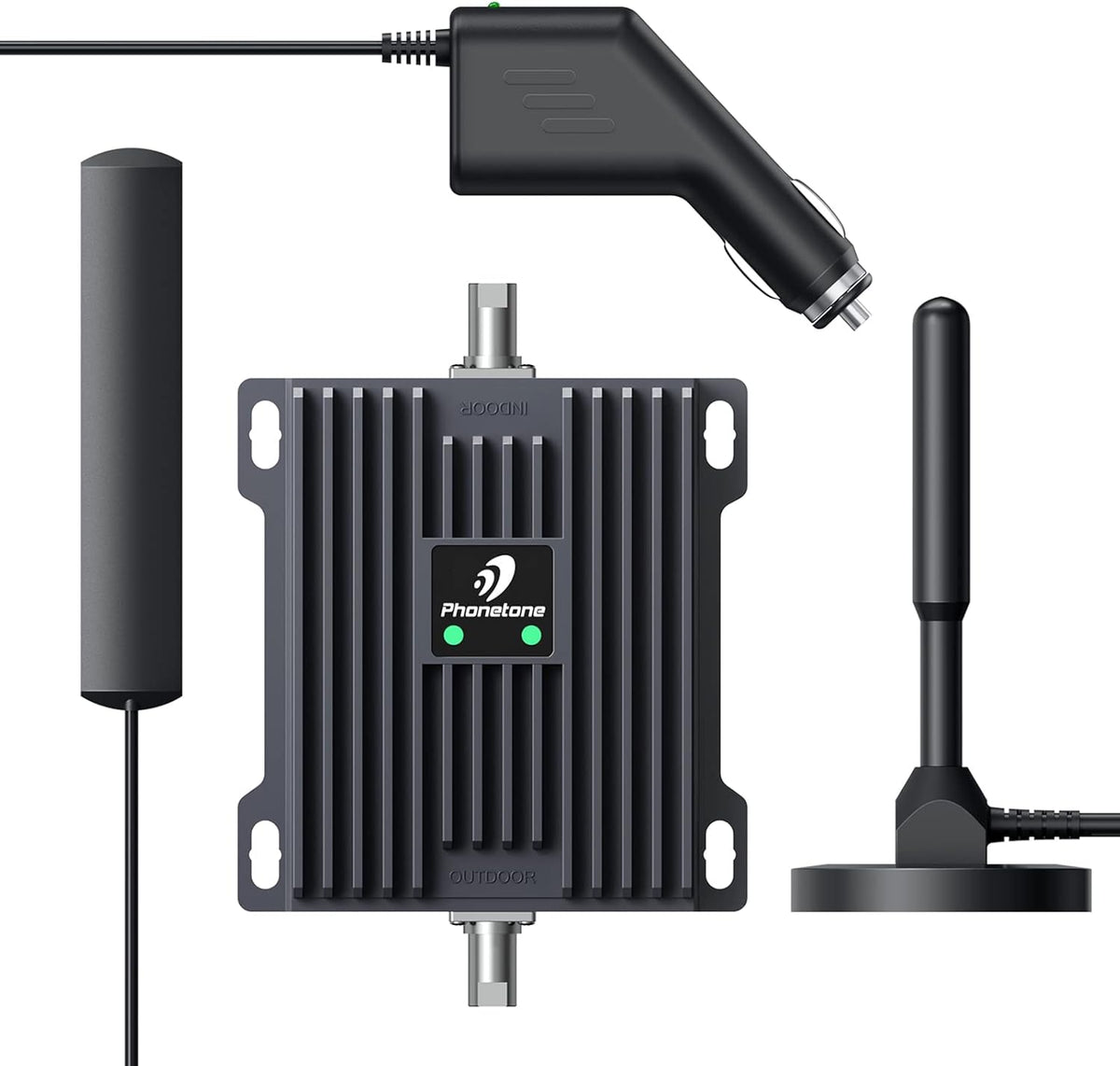 Cell Phone Signal Booster for Cars and SUVs with Omni-Directional Roof Antenna O950443