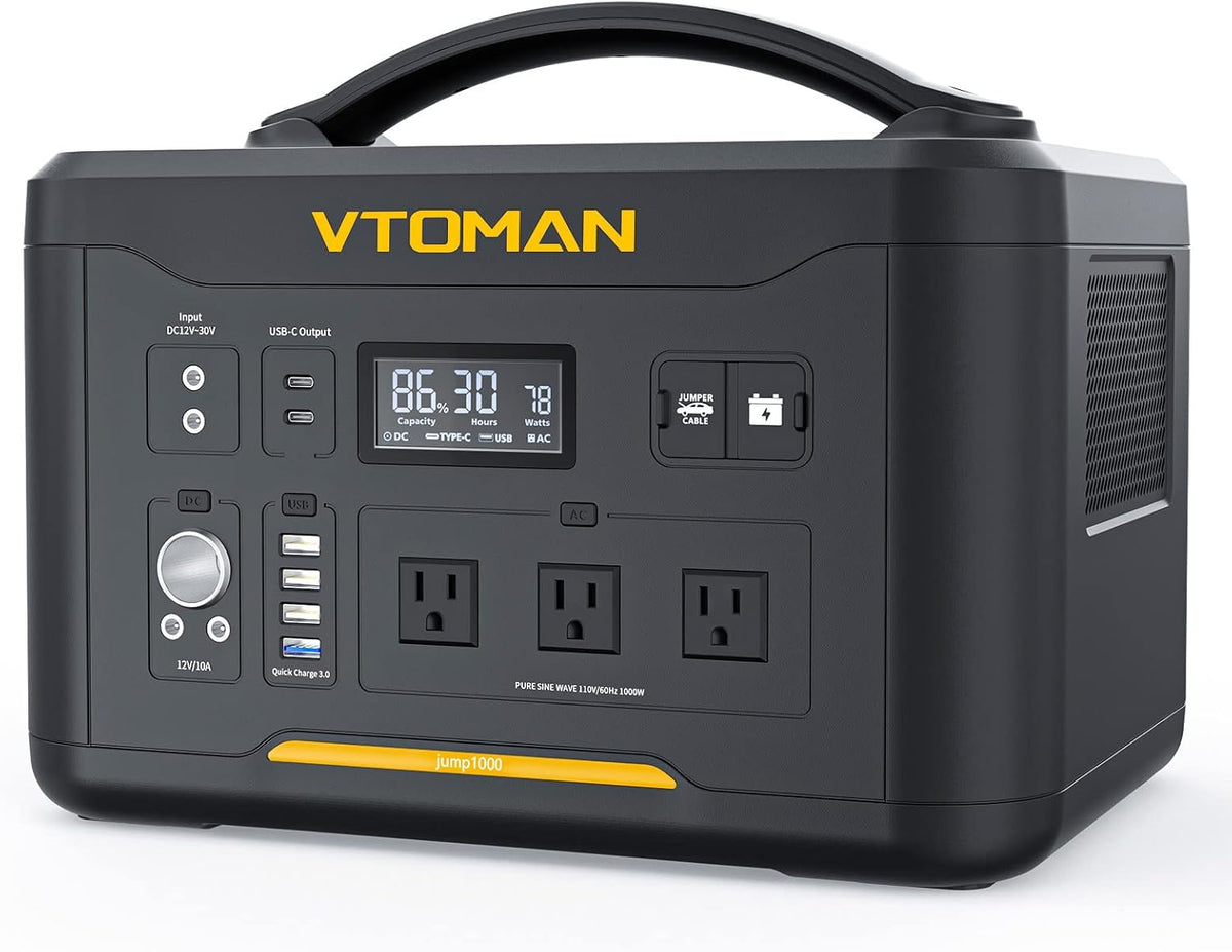 Portable Power Station 1000W 1408Wh LiFePO4 Battery with AC Outlets B6870