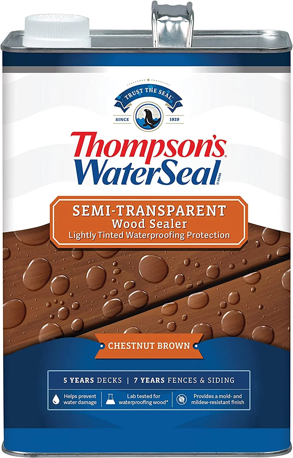 Semi-Transparent Chestnut Brown Wood Sealer C36191
