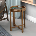 Round Wooden Side Tray Table 22" Tall P820831