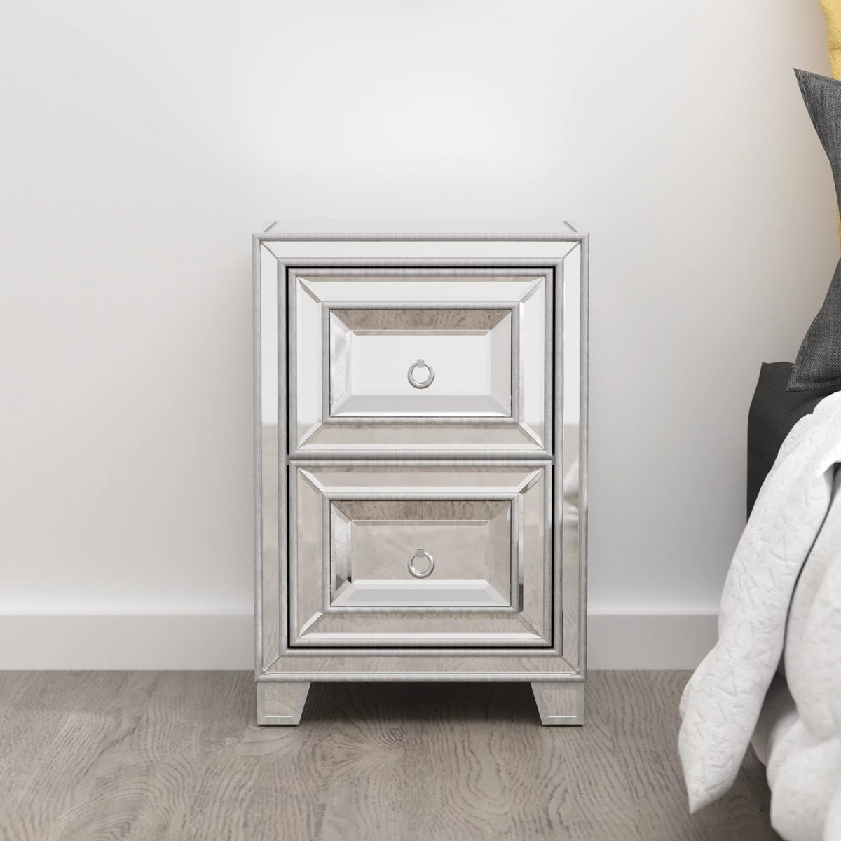 Mirrored Nightstand V23763