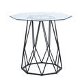 Black Glass Top End Table O98888
