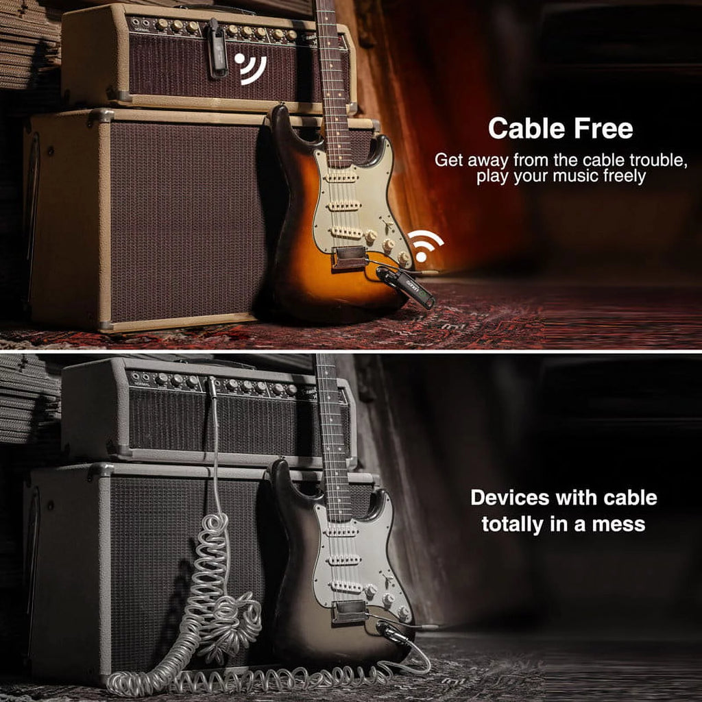 Wireless Guitar Audio System Transmitter Receiver H90590