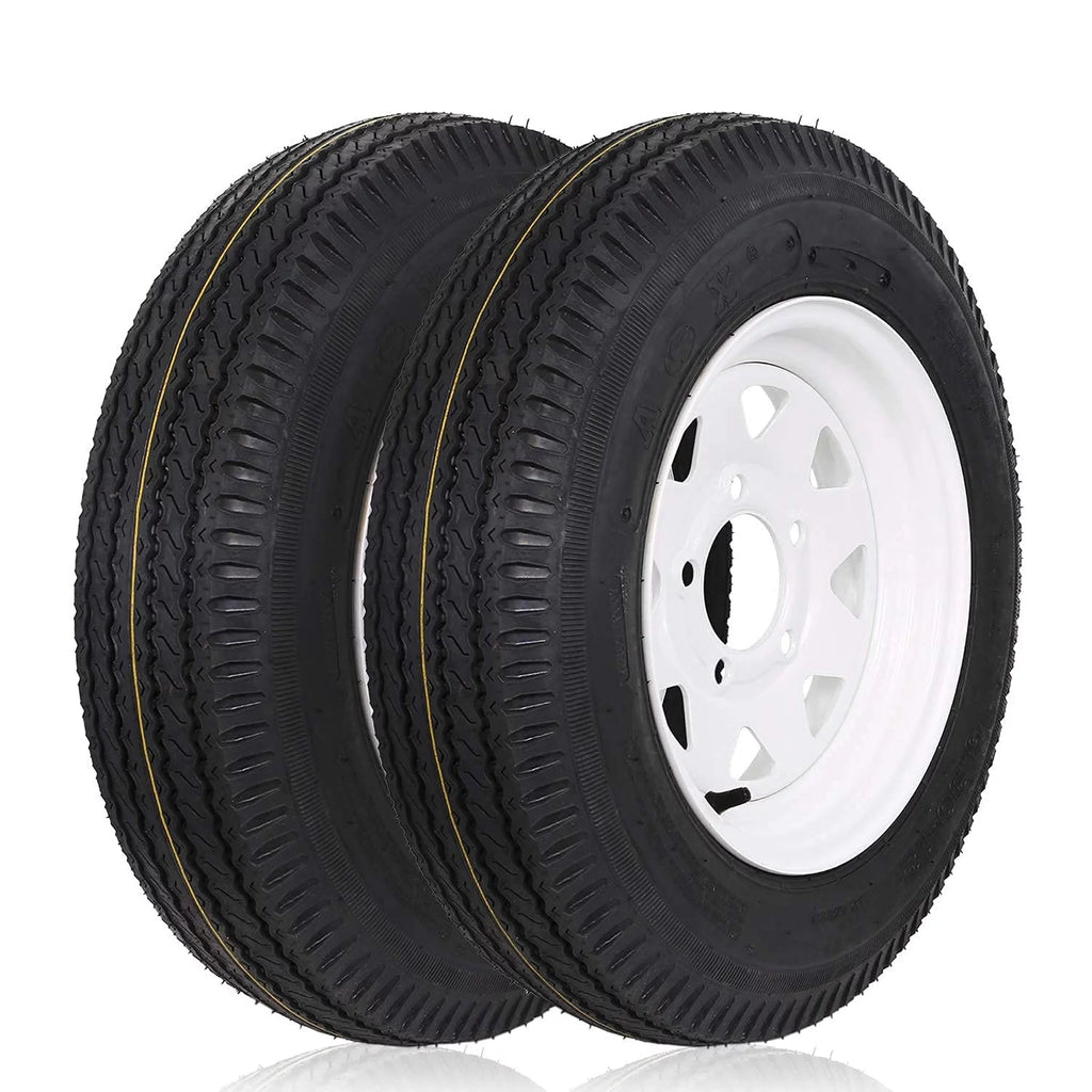5.30-12 Trailer Tires with 12'' Rims, Set of 2 N264777