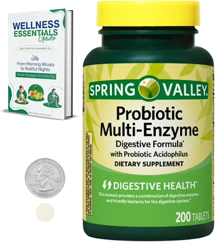 200 Count Probiotic Multi-Enzyme Tablets W8600