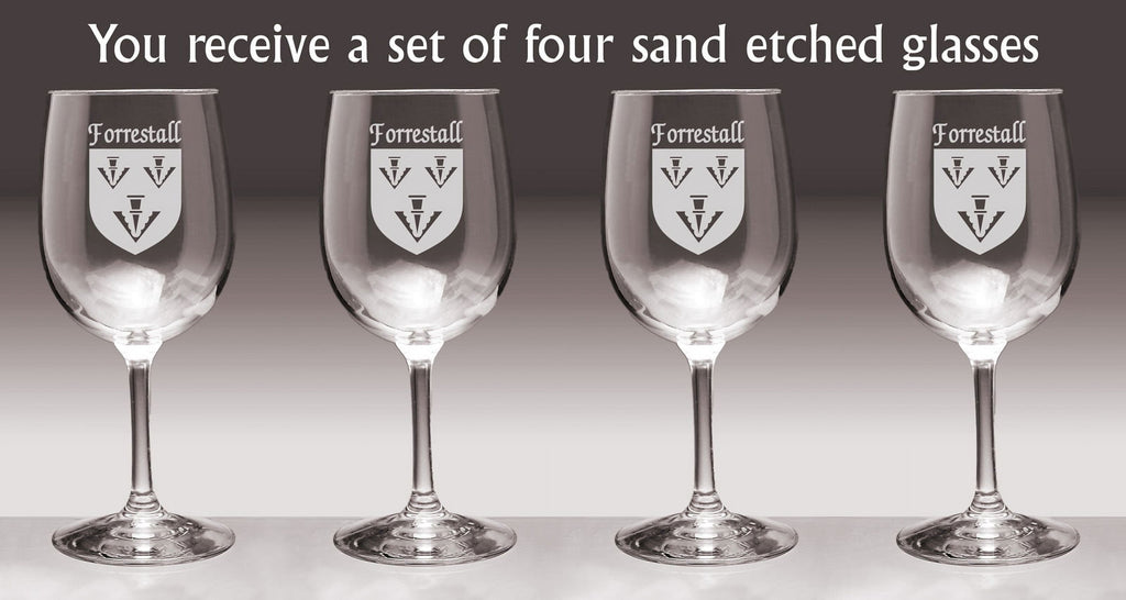 Irish Coat of Arms Wine Glasses Set of 4 L1612