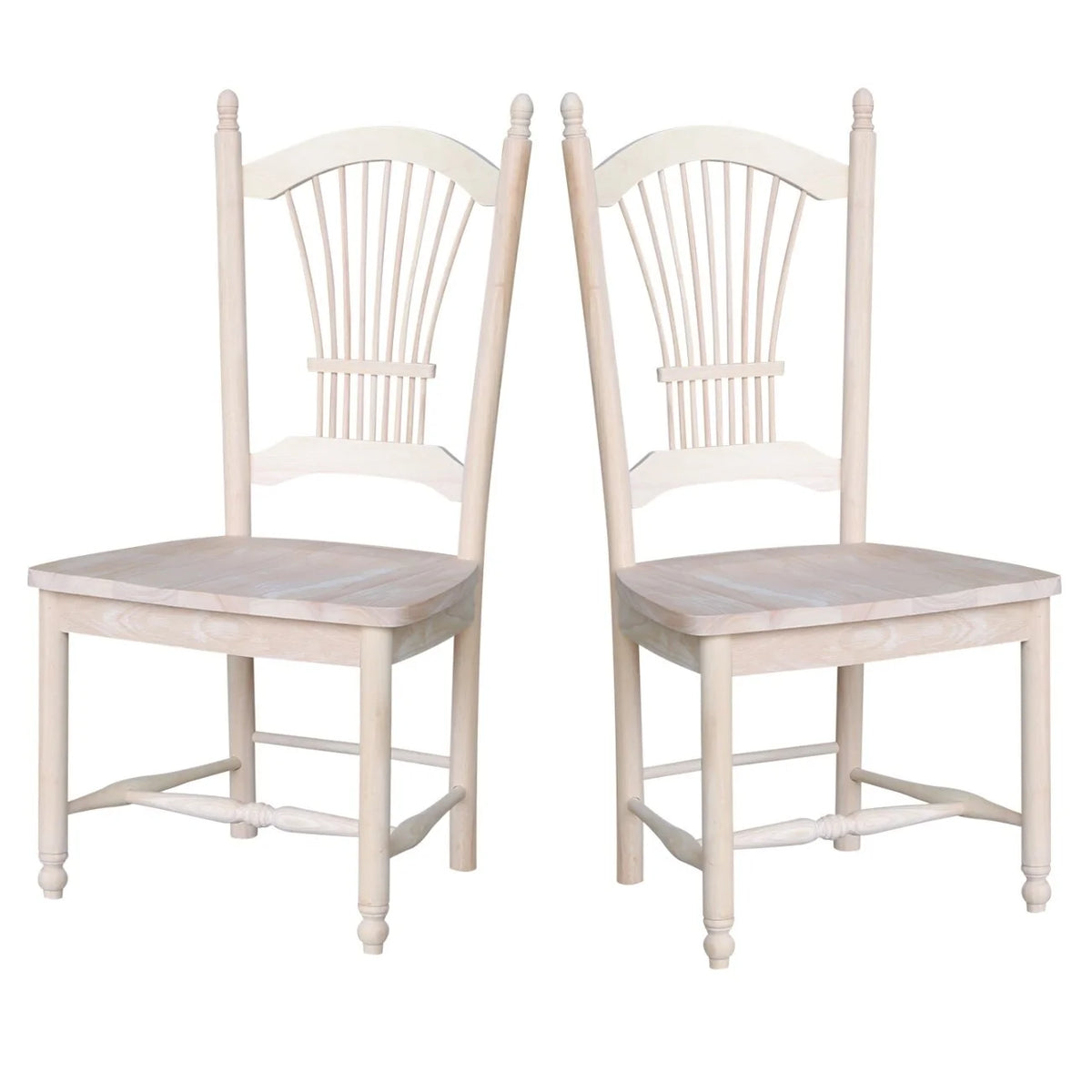 Solid Wood Sheafback Dining Chairs, Set of 2 Y9113