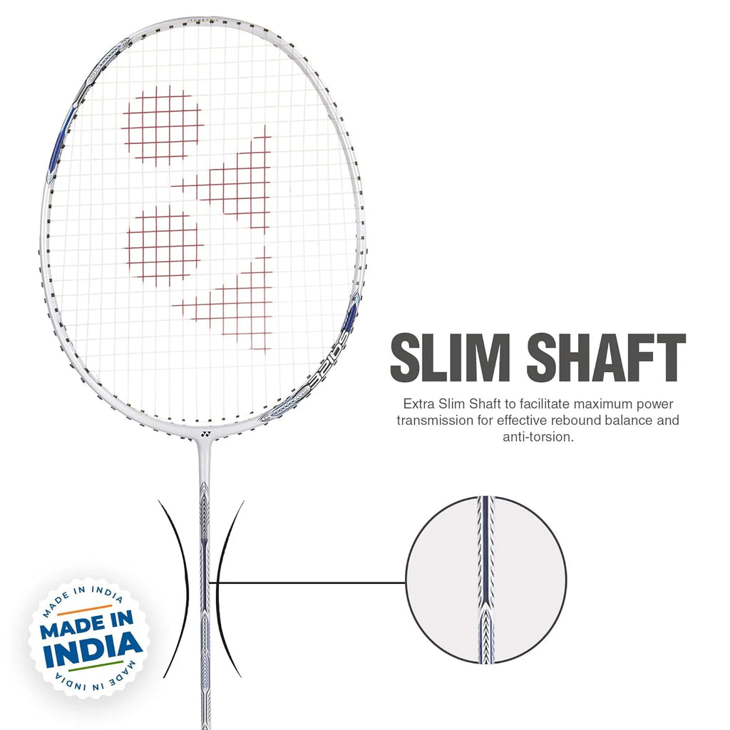 Pearl White Badminton Racquet 4U X785