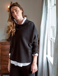 Black Fleece Long-Sleeve Capelet S688