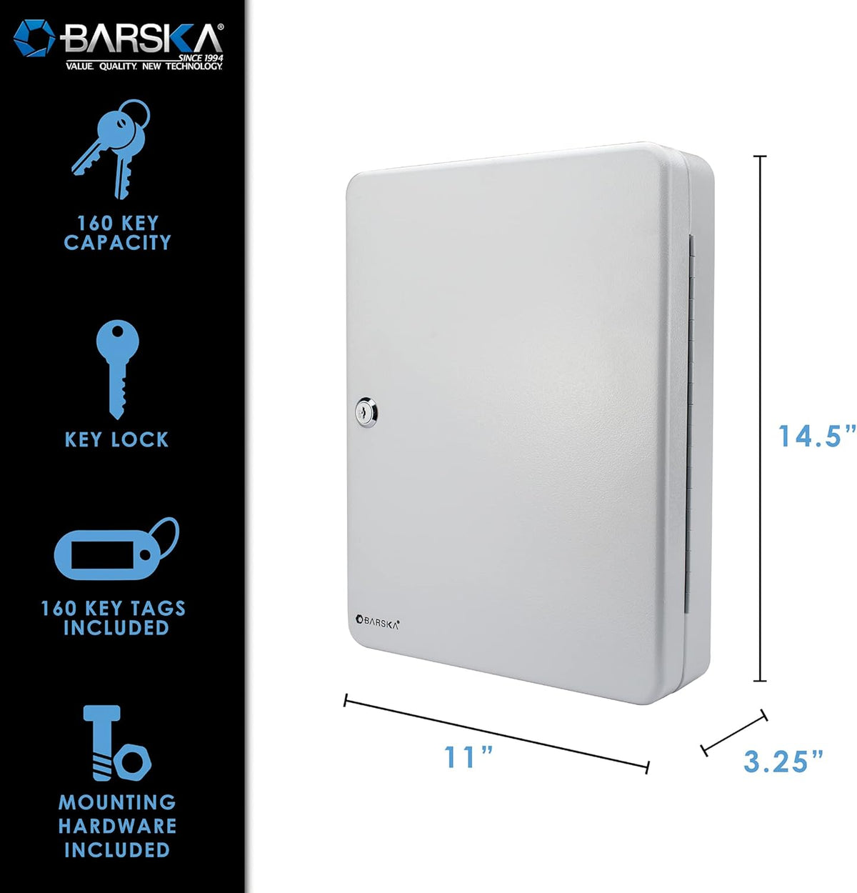 Key Lock 160 Position Key Cabinet Grey S3425