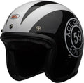 Gloss Black-White Motorcycle Helmet O895928