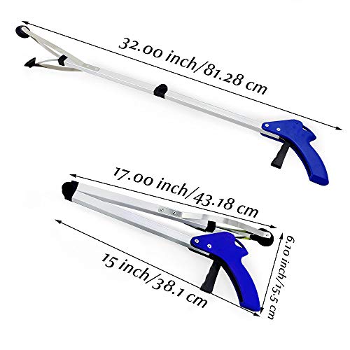 2 Pcs Foldable Long Arm Reacher Grabber T84138