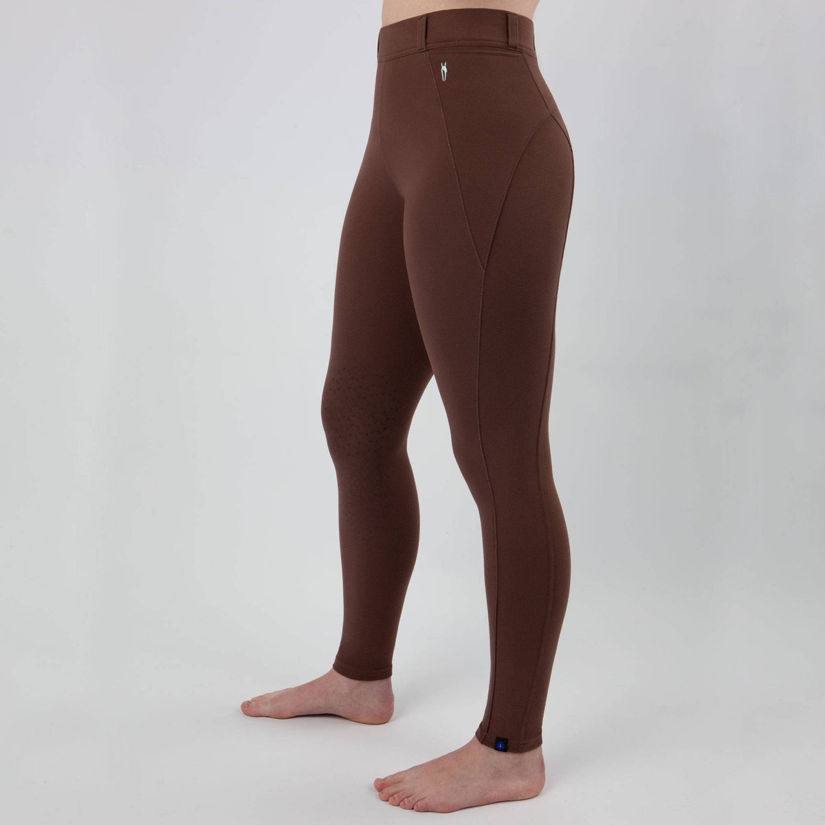 Dark Taupe Knee Patch Tights W707