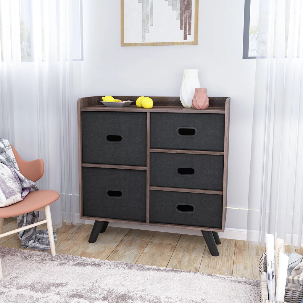 5 Drawer Fabric Dresser Organizer Cabinet K500