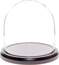 5.5" x 5.5" Glass Display Dome Cloche (Black Wood Base) Q706