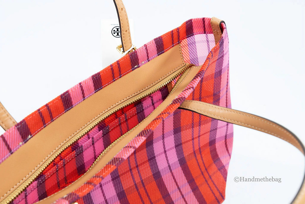 Pink Red Mesh Tote Handbag A88092