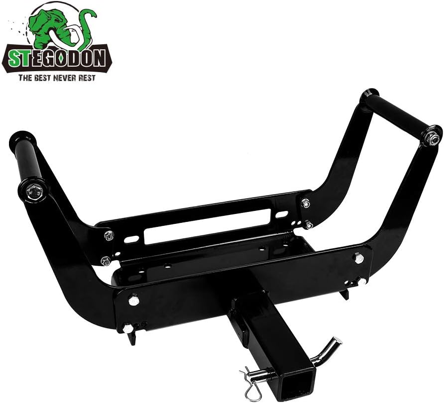 Winch Mounting Plate Cradle Bracket 8000lbs-13000lbs Capacity Foldable Pack of 2 B310