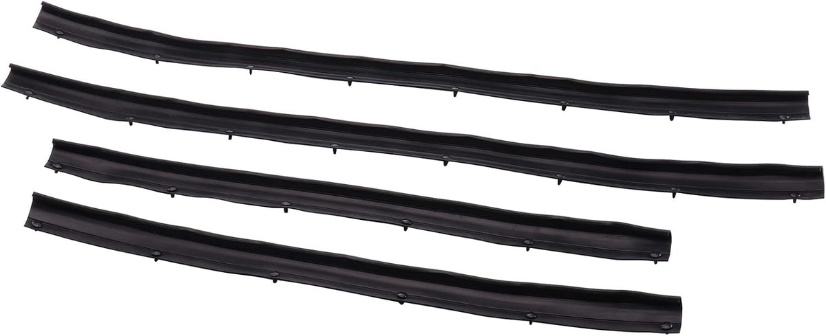 4Pcs Rubber Felt Door Seal Weatherstrip Trim for Ford F250 F350 F450 F550 Super Duty Crew Cab 1999-2016 Pack of 2 L211