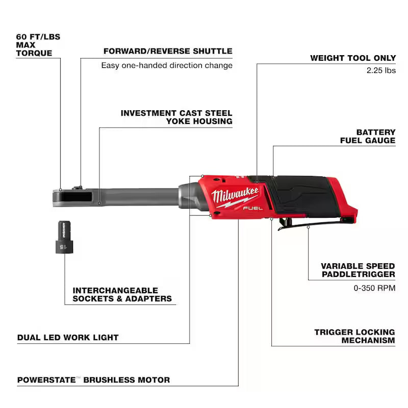 12V Lithium-Ion Brushless Cordless Ratchet M82814