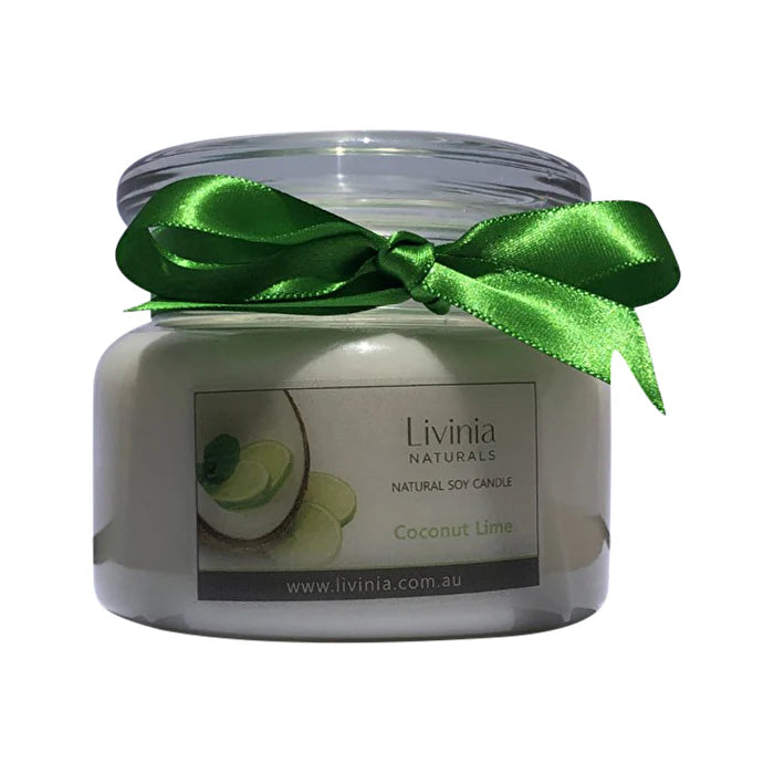 Soy Candle Apothecary Jar Coconut & Lime Fragrance Oil R422