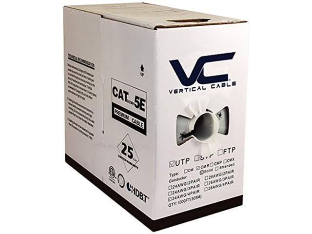 1000ft Bulk Cat5e Ethernet Cable V14635