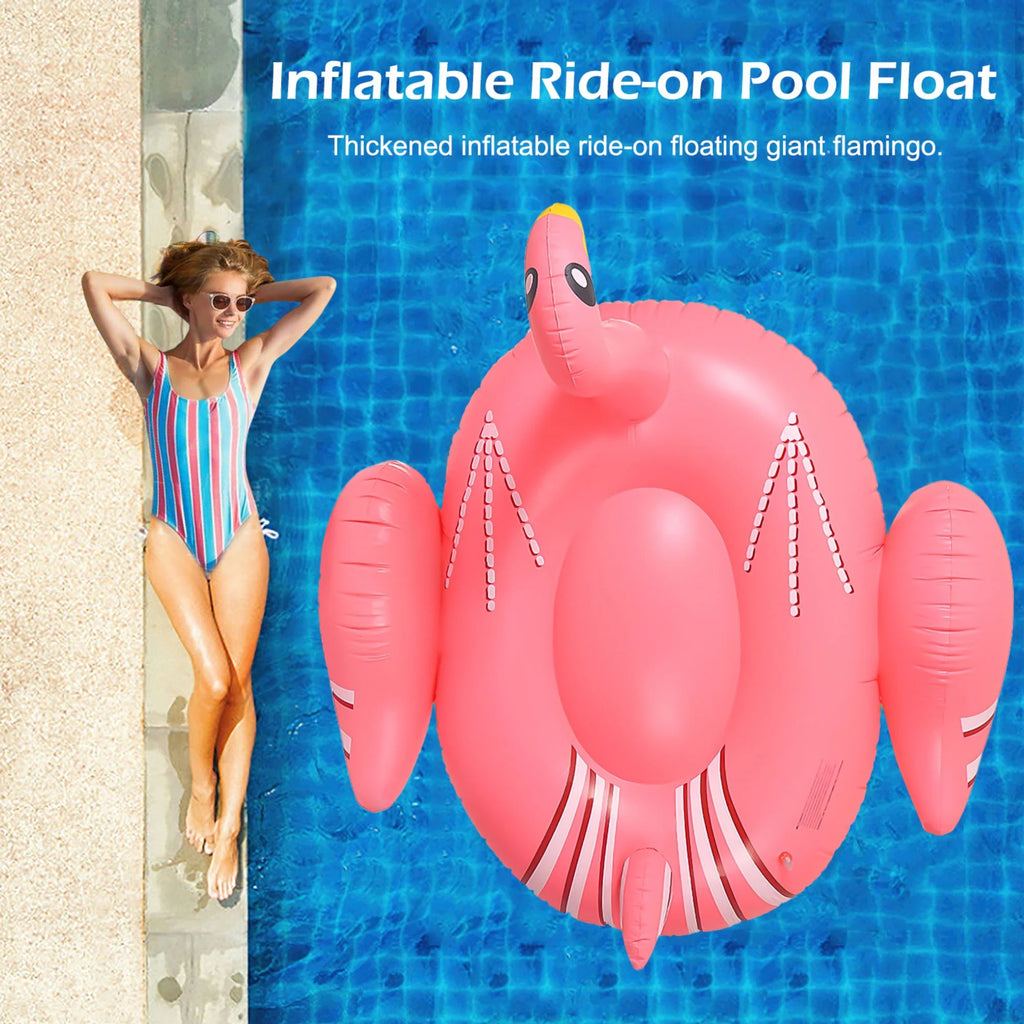 Inflatable Flamingos Pool Float C76594
