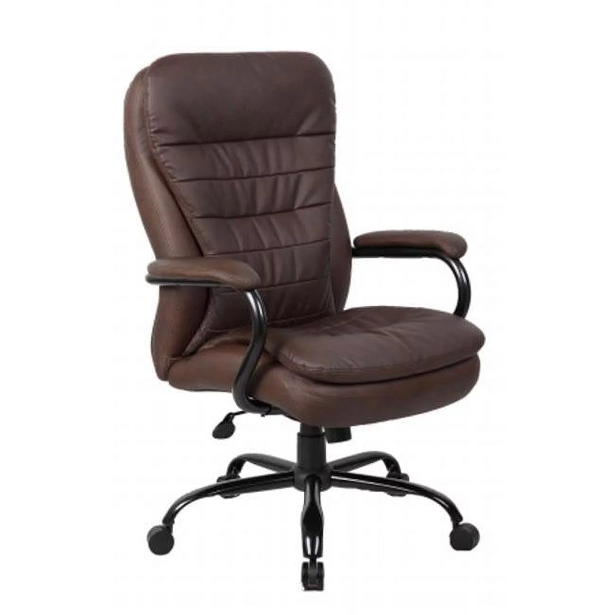 Black Heavy Duty LeatherPlus Chair H922